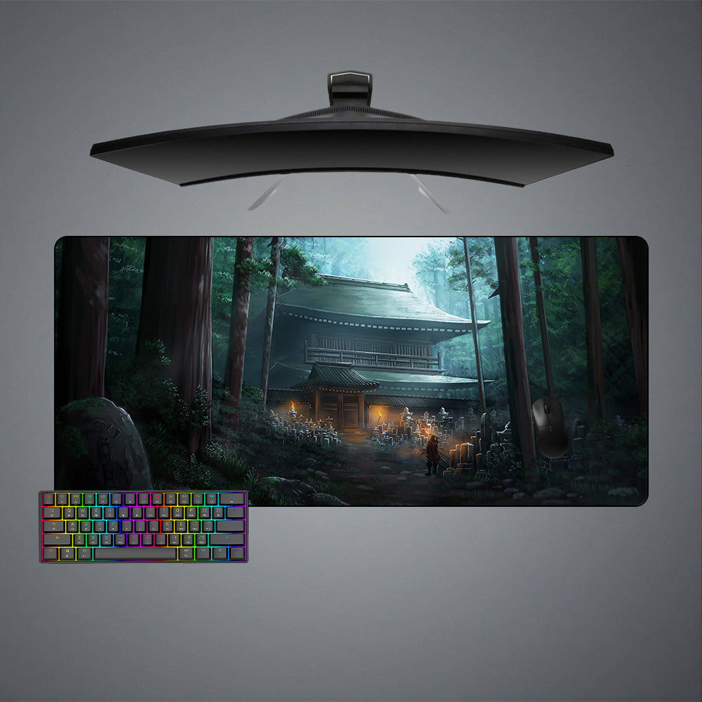 Allleftout Pagoda Design M-Xxl Size Gaming Mouse Pad, Computer Desk Mat
