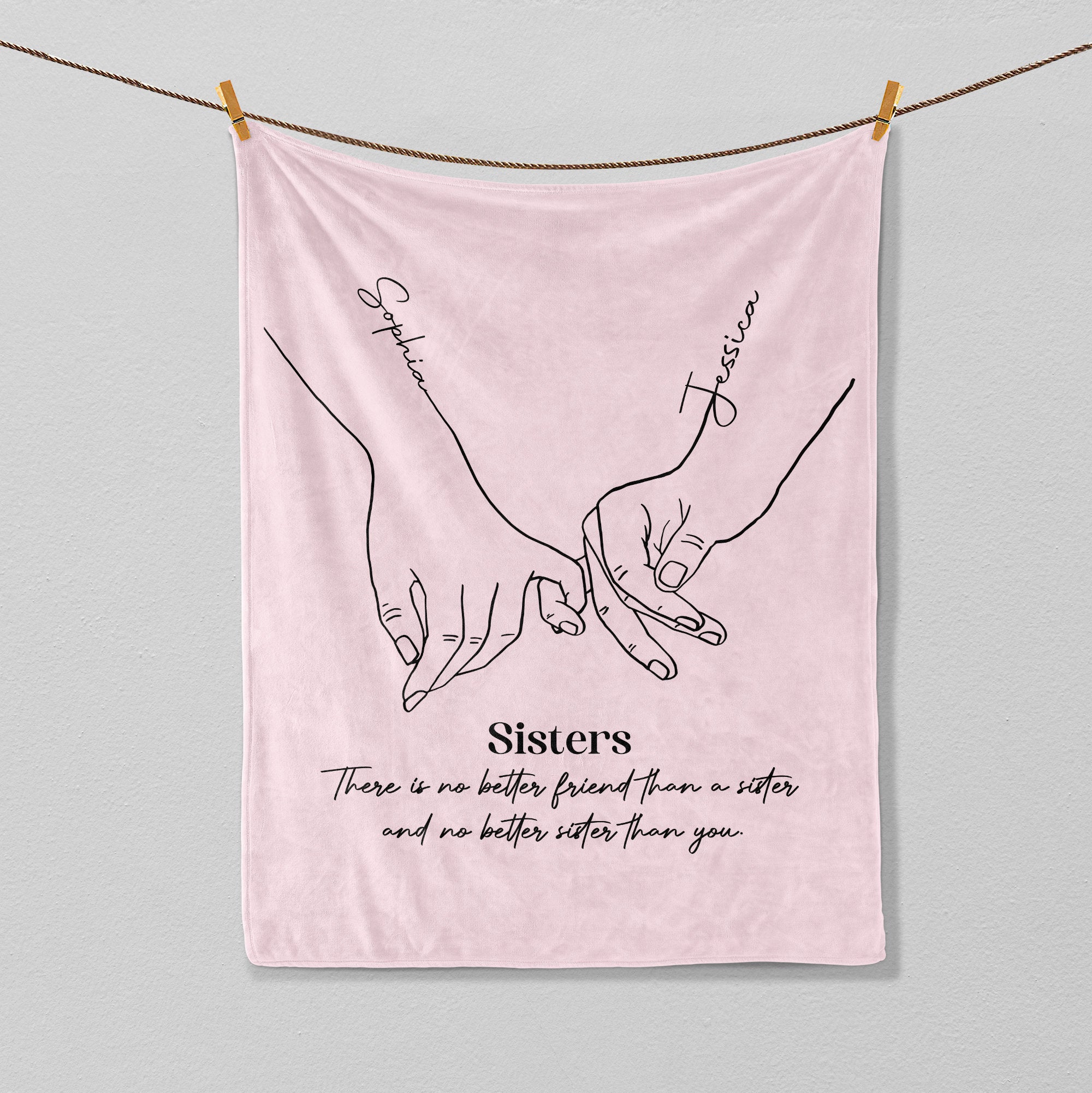 Petmytshirt Sister Blanket Custom Birthday Gift Christmas Gift for Sister