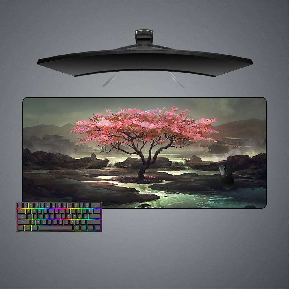 Allleftout Cherry Blossom Tree Design M-Xxl Size Gaming Mouse Pad, Computer Desk Mat