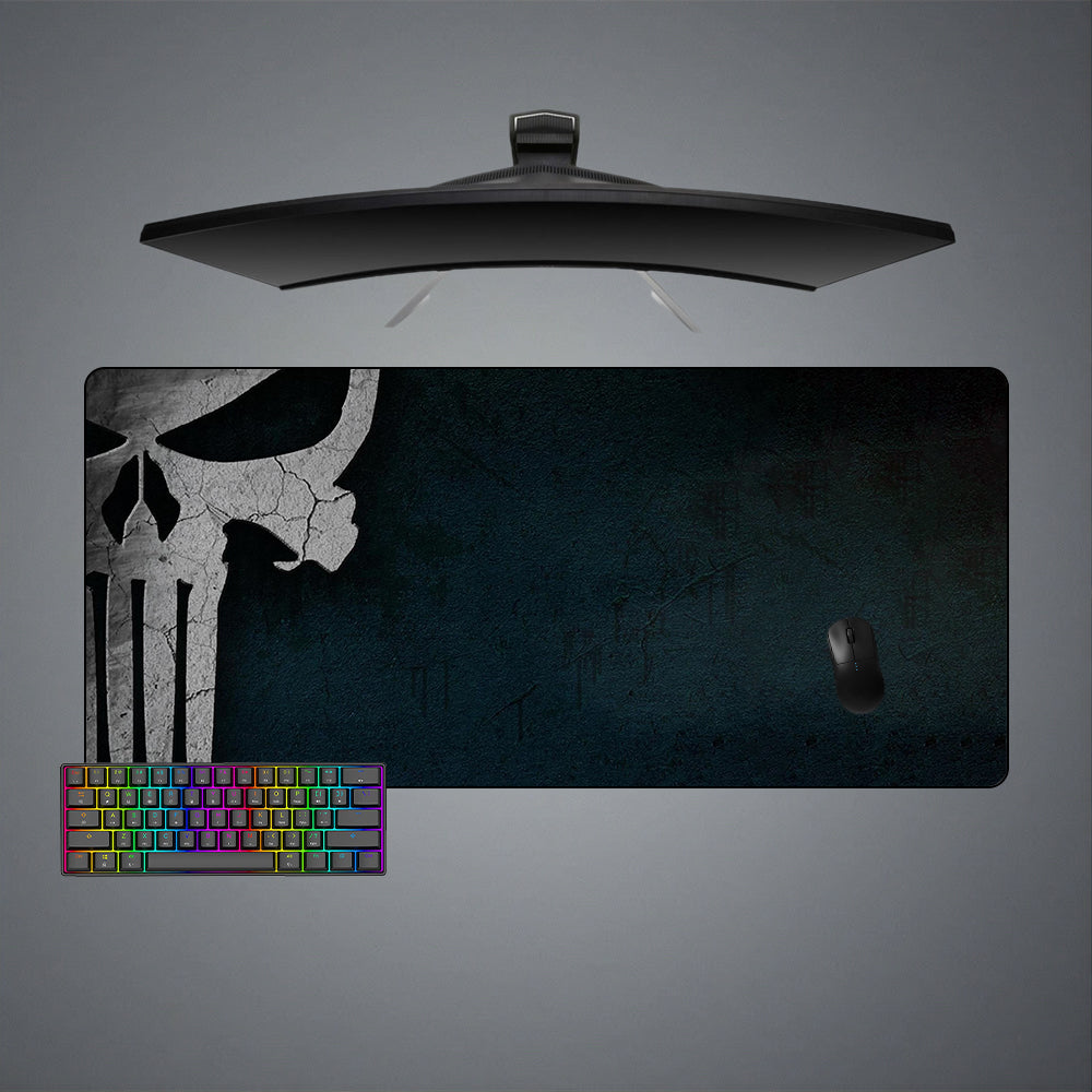 Allleftout Punisher Skull Design M-Xxl Size Gaming Mouse Pad, Computer Desk Mat