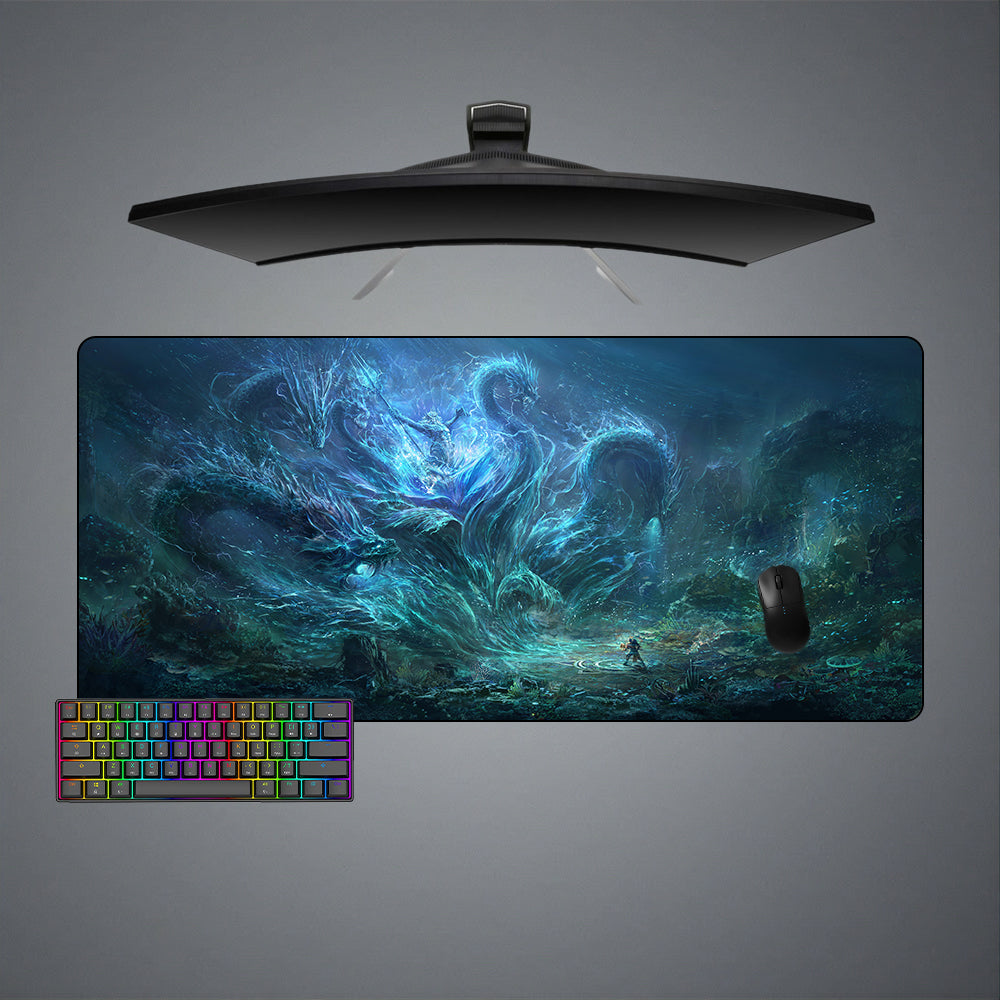 Allleftout Poseidon Design M-Xxl Size Gaming Mouse Pad, Computer Desk Mat