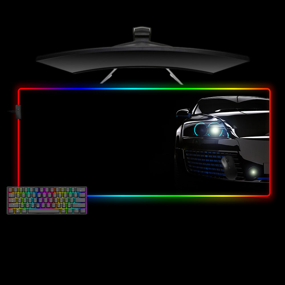 Allleftout Car Front View Design M-Xxl Size Rgb Gaming Mouse Pad, Computer Desk Mat
