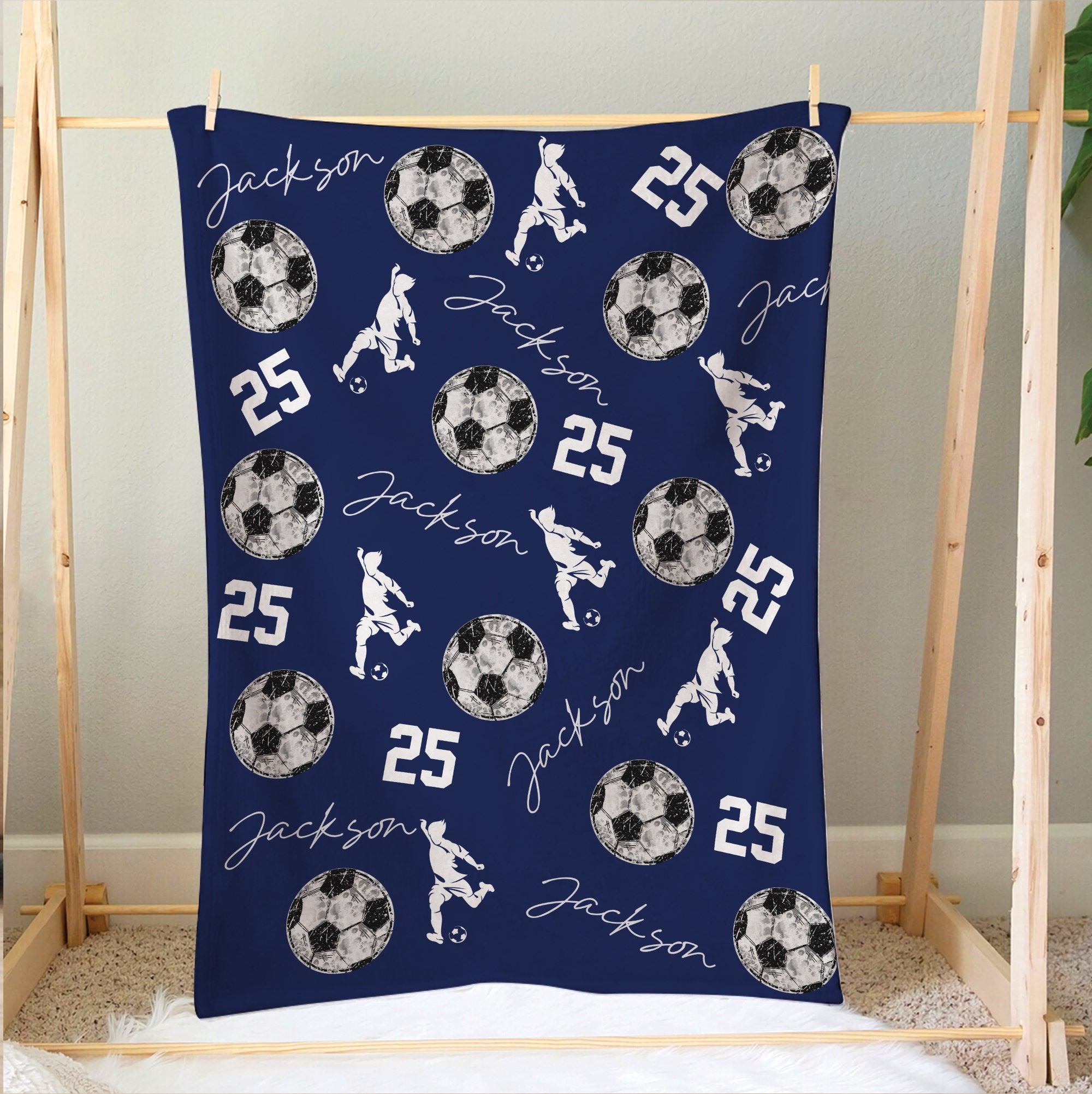 Petmytshirt Soccer Blanket Custom Soccer Soccer Gift for Dad Husband Boyfriend Son Kid Team