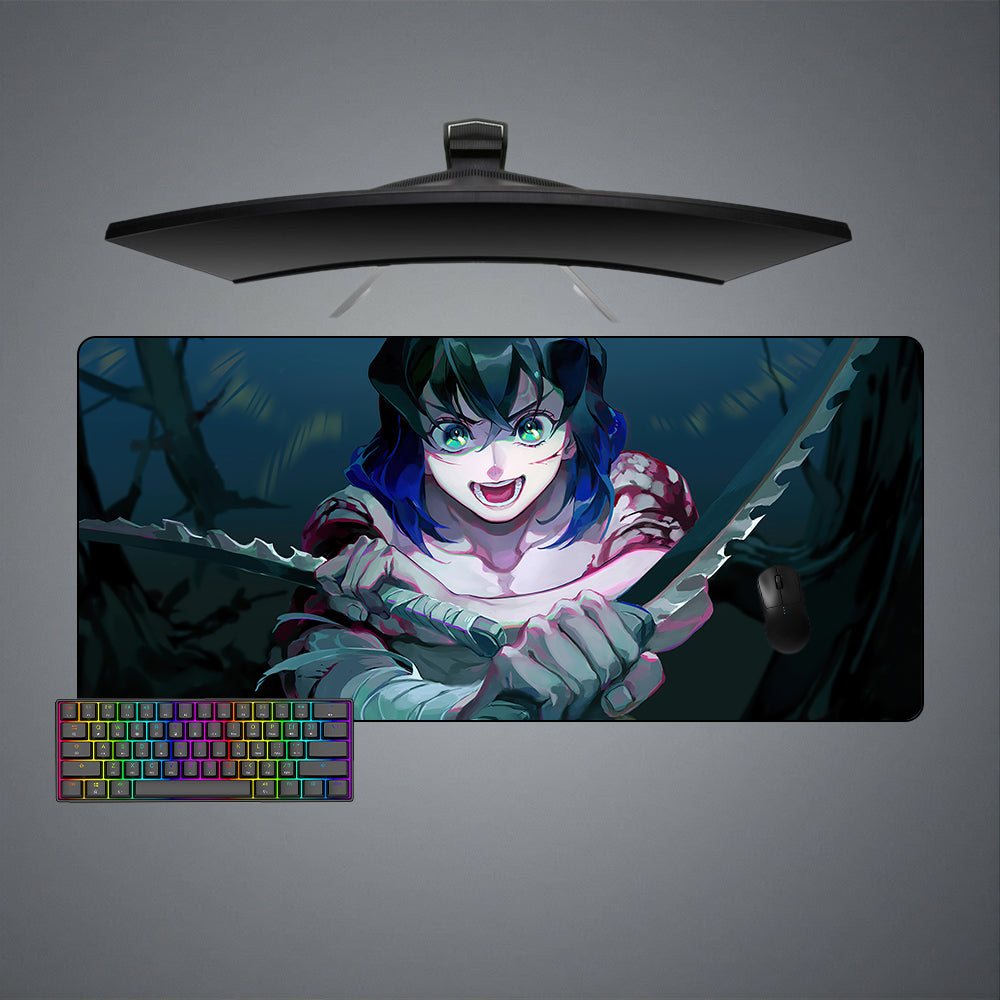 Allleftout Demon Slayer Inosuke Design M-Xxl Size Gaming Mouse Pad, Computer Desk Mat