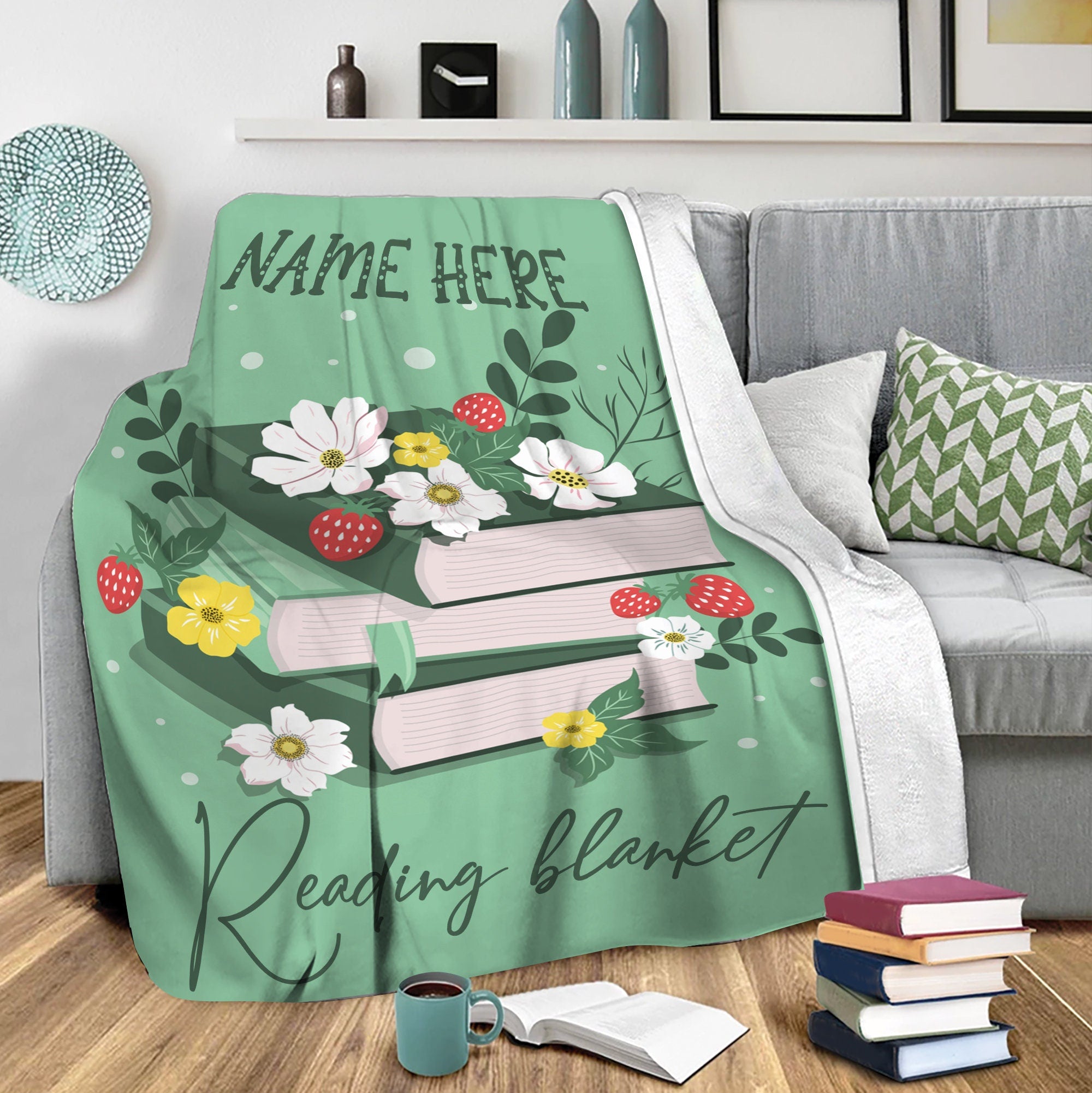 Petmytshirt Book Blanket This Is My Reading Custom Gift for Book Lover Bookworm Nerd Librarian