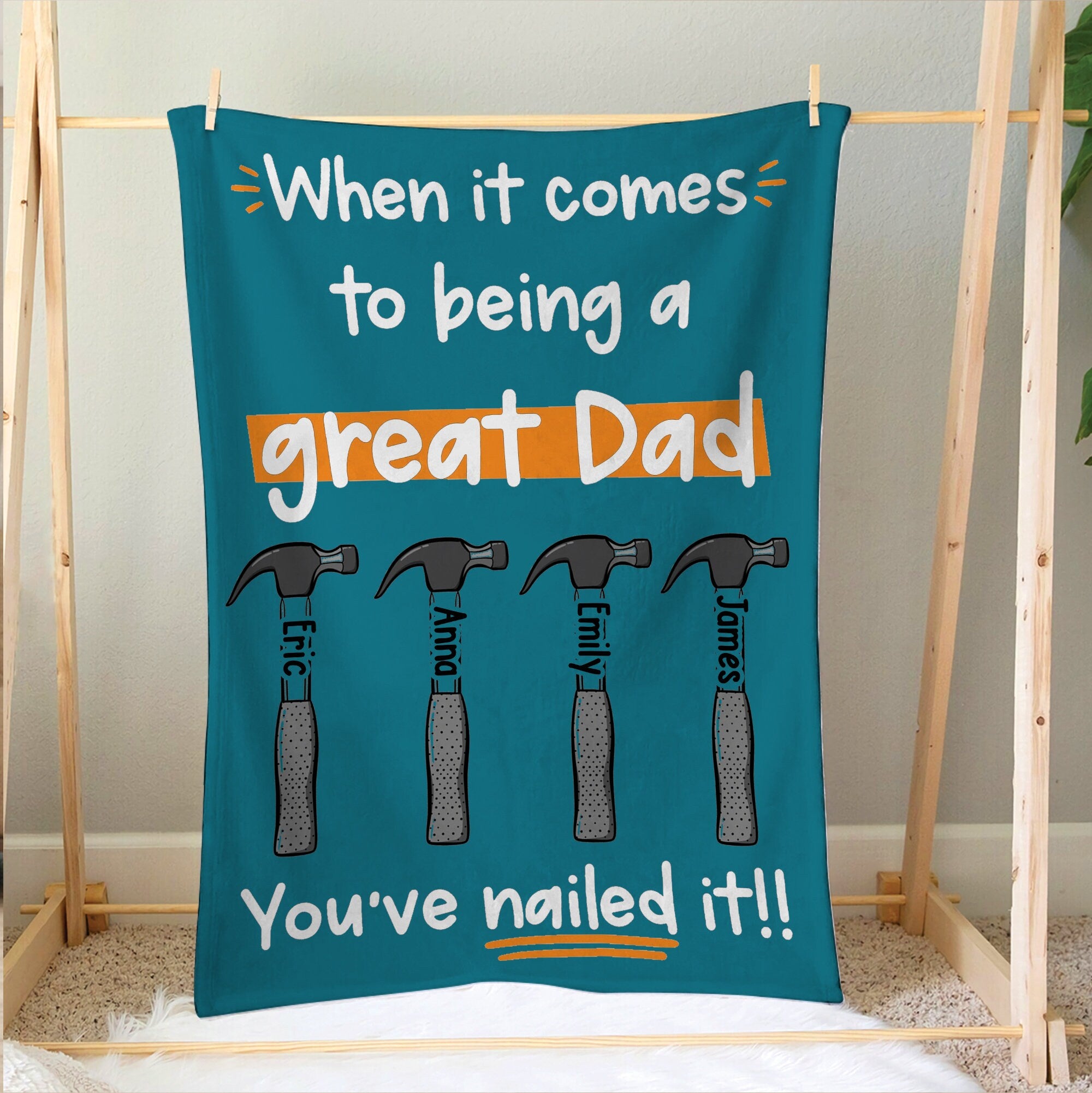 Petmytshirt Dad Blanket Best Dad Blanket Custom 