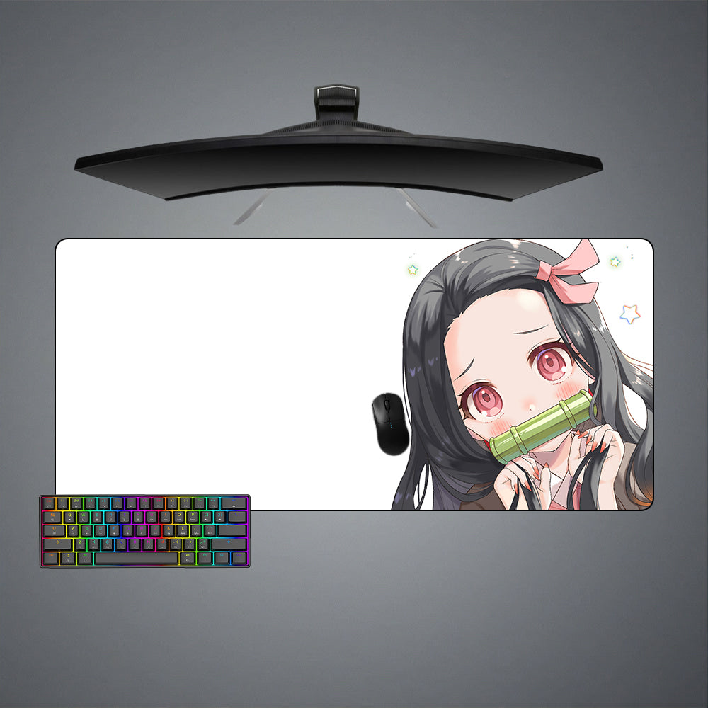 Allleftout Demon Slayer Nezuko Cute Design M-Xxl Size Gaming Mouse Pad, Computer Desk Mat