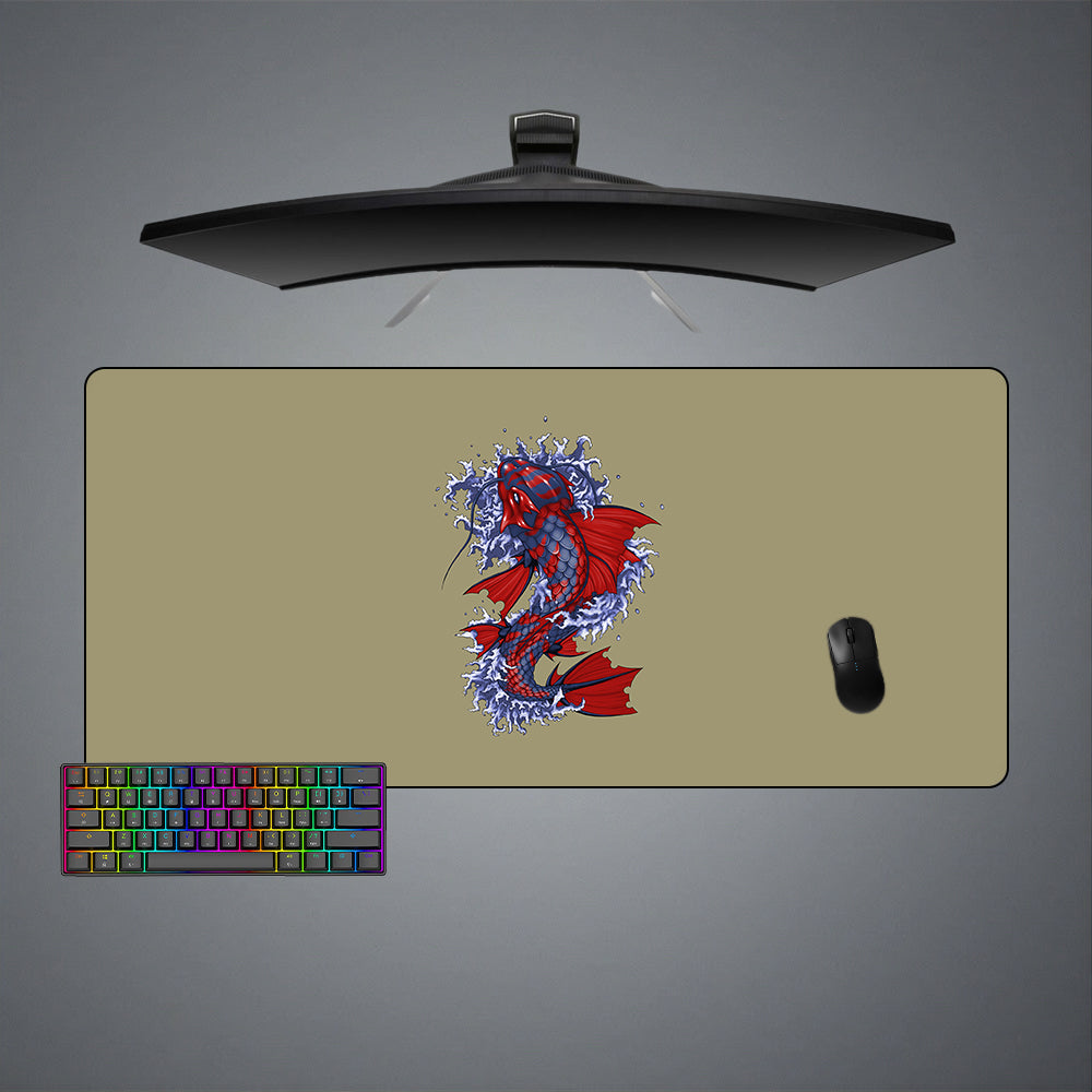 Allleftout Koi Fish Art Design M-Xxl Size Gaming Mouse Pad, Computer Desk Mat