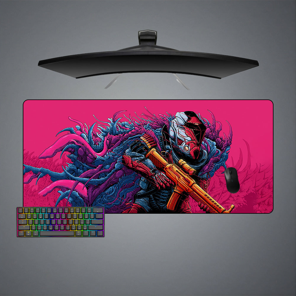 Allleftout Csgo Hyperbeast Soldier Design M-Xxl Size Gaming Mouse Pad, Computer Desk Mat
