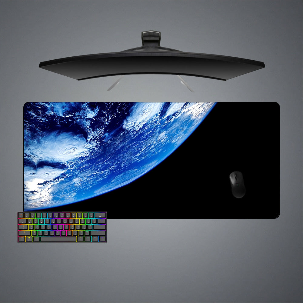 Allleftout Earth From Space Design M-Xxl Size Gaming Mouse Pad, Computer Desk Mat