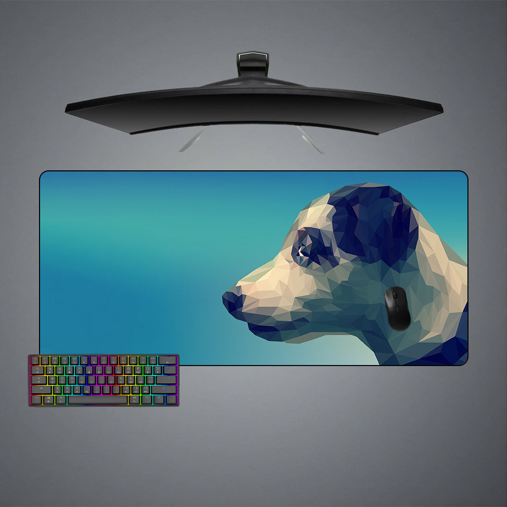 Allleftout Low Poly Puppy Design M-Xxl Size Gaming Mouse Pad, Computer Desk Mat