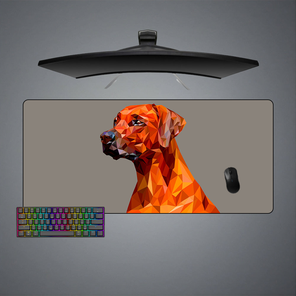 Allleftout Low Poly Dog Design M-Xxl Size Gaming Mouse Pad, Computer Desk Mat