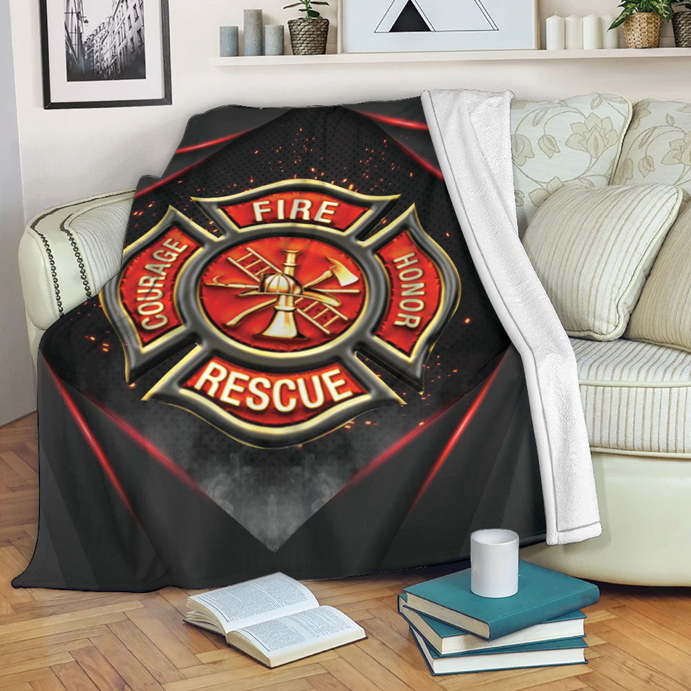 Firefighter Blanket Firefighter Red Thin Line Back The Red Fireman Gifts Sherpa Fleece Blanket Soft Cozy Plush Throw Blanket