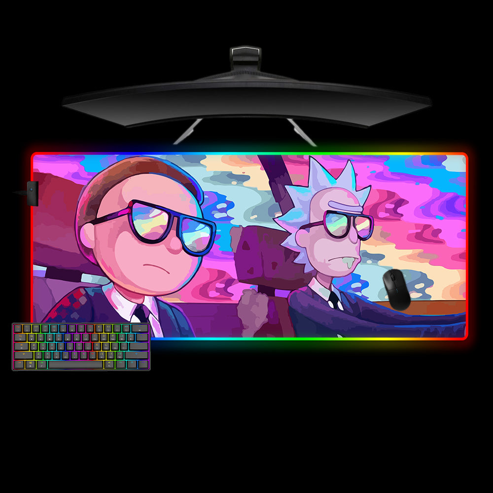Allleftout Cartoon Drive Design M-Xxl Size Rgb Gaming Mouse Pad, Computer Desk Mat