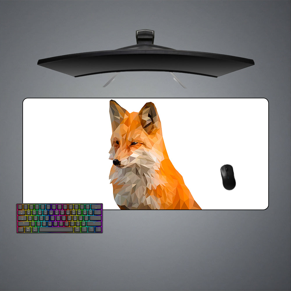 Allleftout Low Poly Fox Design M-Xxl Size Gaming Mouse Pad, Computer Desk Mat