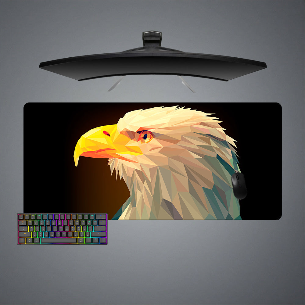 Allleftout Low Poly Eagle Design M-Xxl Size Gaming Mouse Pad, Computer Desk Mat