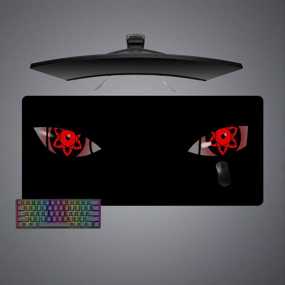 Allleftout Naruto Sharingan Eyes Design M-Xxl Size Gaming Mouse Pad, Computer Desk Mat
