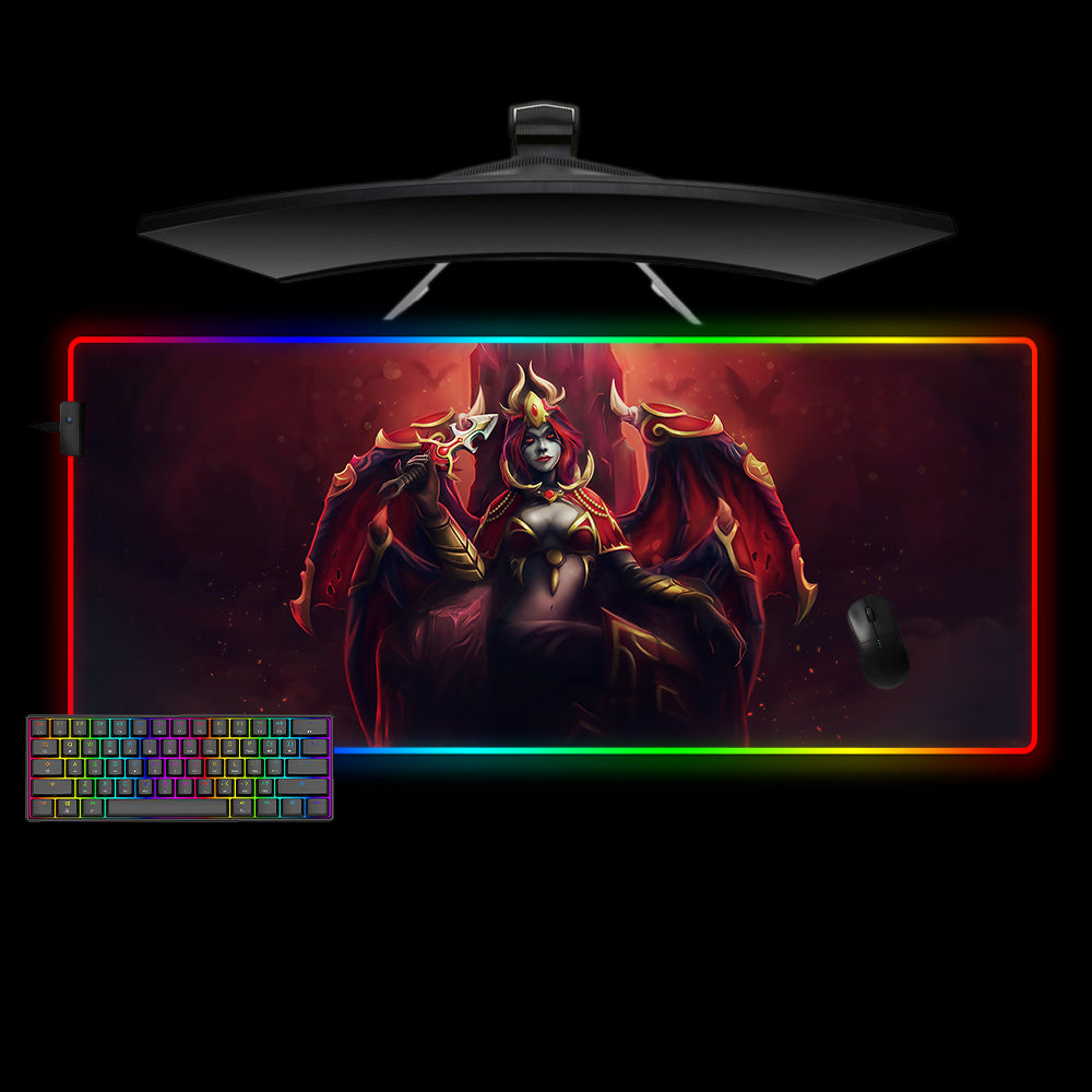 Allleftout Dota 2 Queen Akasha Design M-Xxl Size Rgb Gaming Mouse Pad, Computer Desk Mat