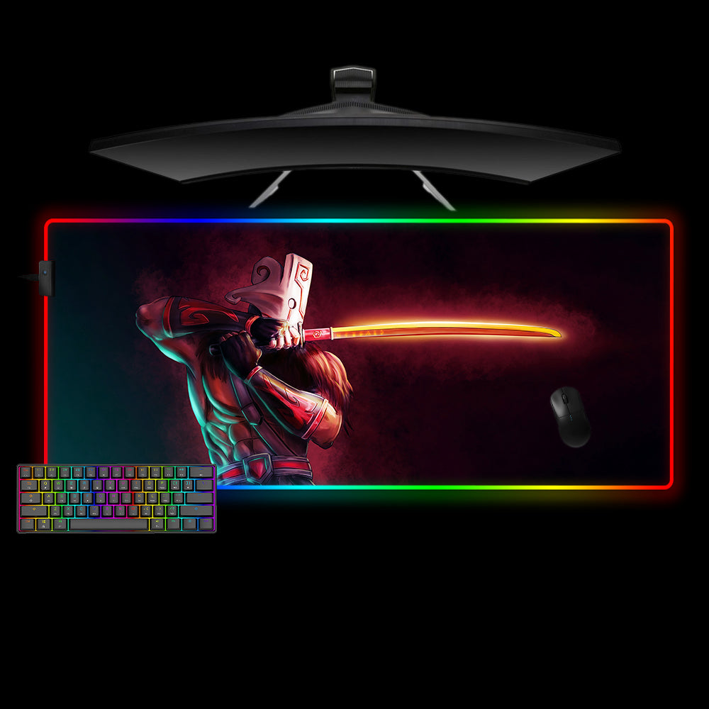 Allleftout Dota 2 Juggernaut Design M-Xxl Size Rgb Gaming Mouse Pad, Computer Desk Mat