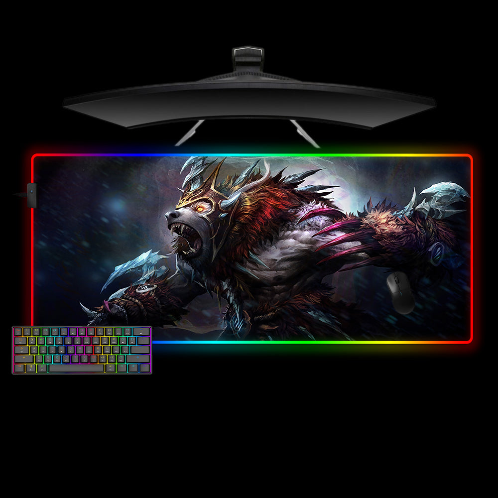 Allleftout Dota 2 Ursa Design M-Xxl Size Rgb Gaming Mouse Pad, Computer Desk Mat