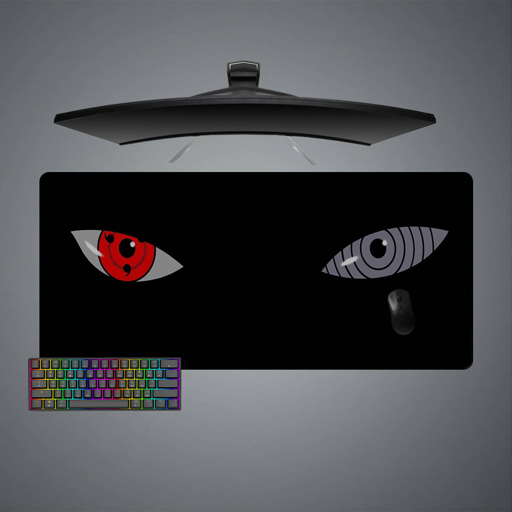 Allleftout Naruto Sharingan And Rinnegan Design M-Xxl Size Gaming Mouse Pad, Computer Desk Mat