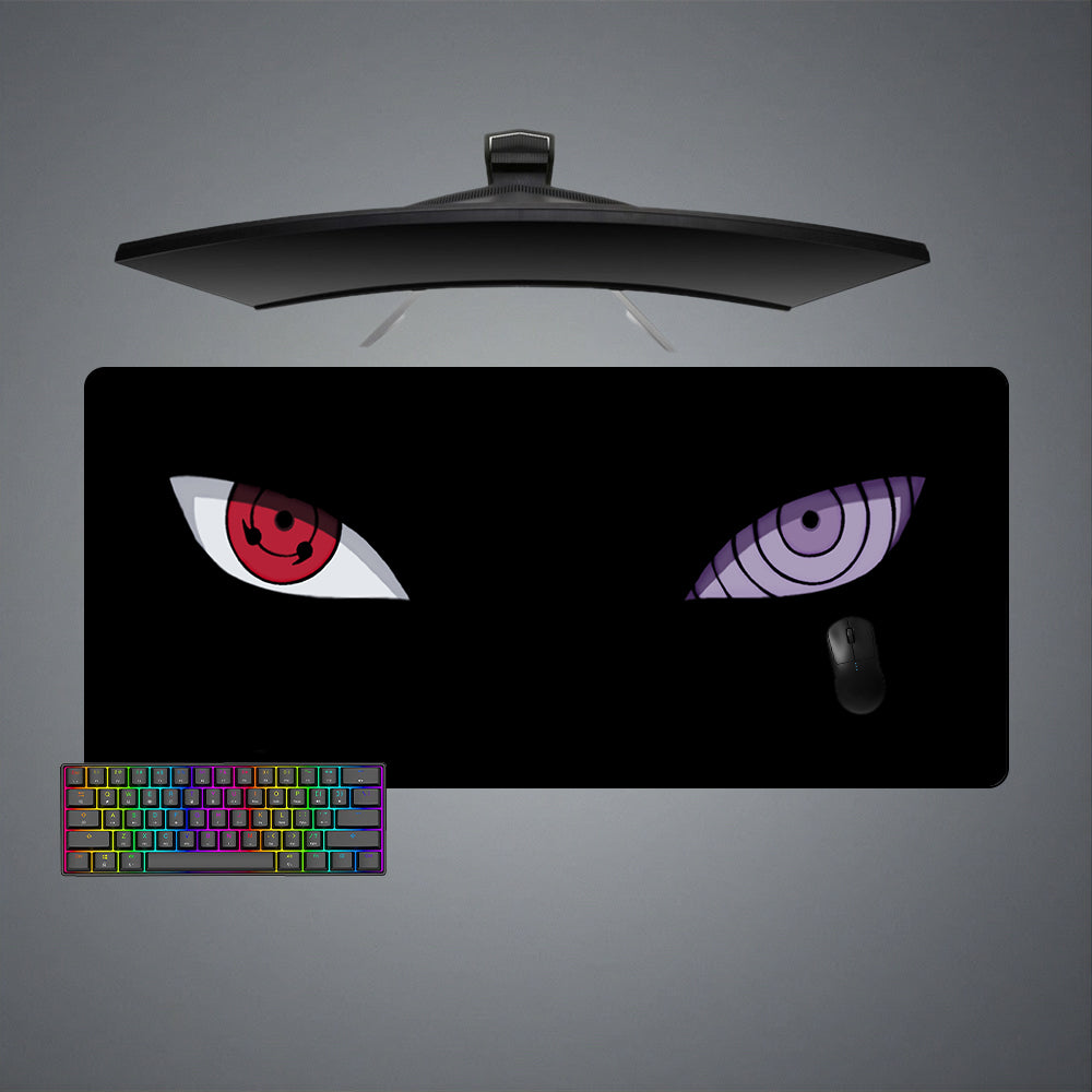 Allleftout Naruto Eyes Design M-Xxl Size Gaming Mouse Pad, Computer Desk Mat