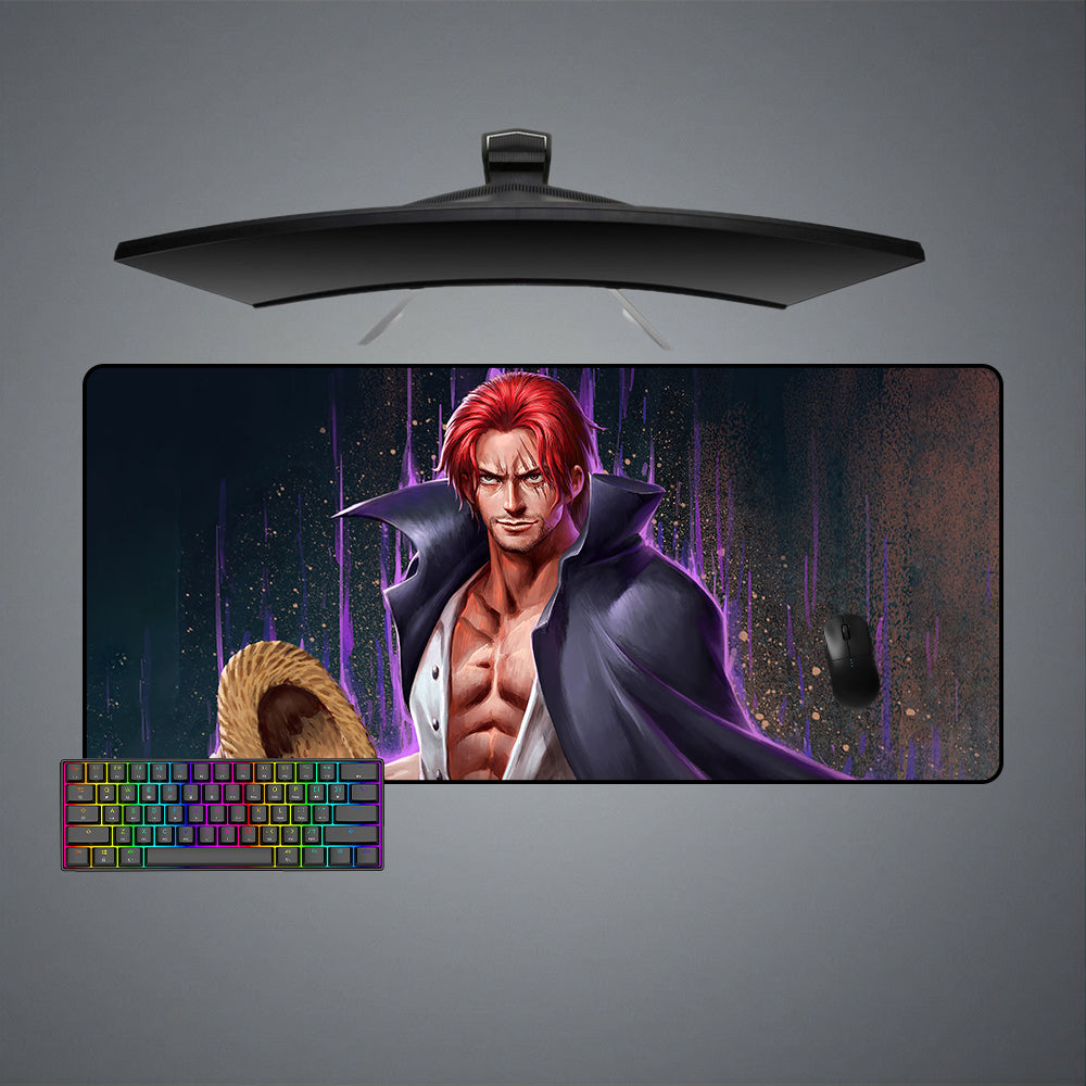Allleftout One Piece Shanks Design M-Xxl Size Gaming Mouse Pad, Computer Desk Mat
