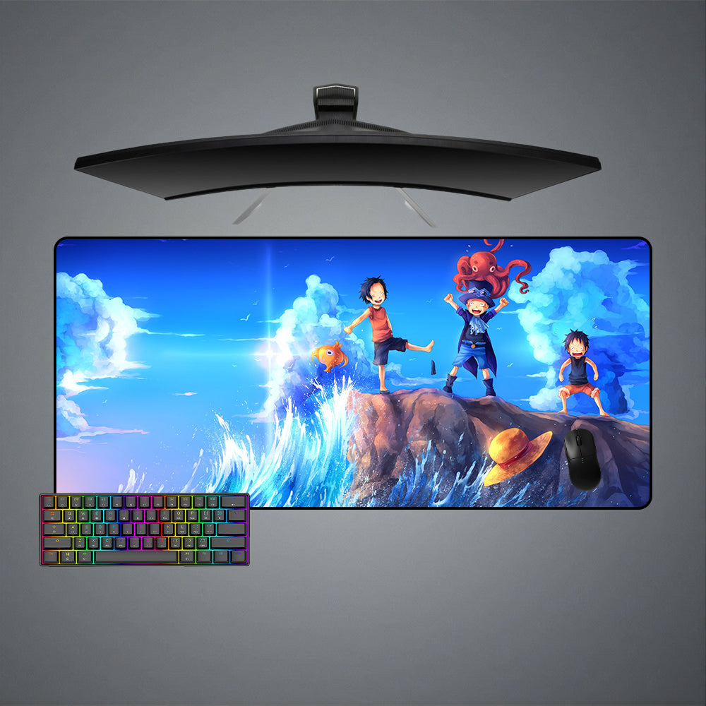 Allleftout One Piece Sea Design M-Xxl Size Gaming Mouse Pad, Computer Desk Mat