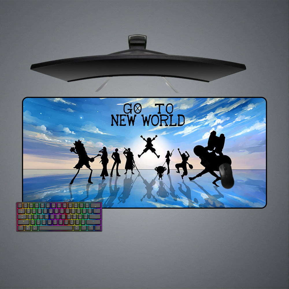 Allleftout One Piece New World Design M-Xxl Size Gaming Mouse Pad, Computer Desk Mat