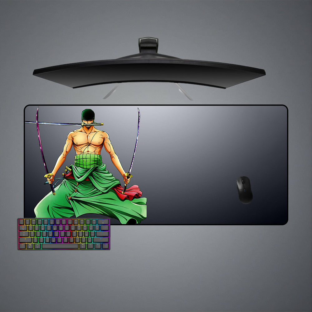Allleftout One Piece Zoro Design M-Xxl Size Gaming Mouse Pad, Computer Desk Mat