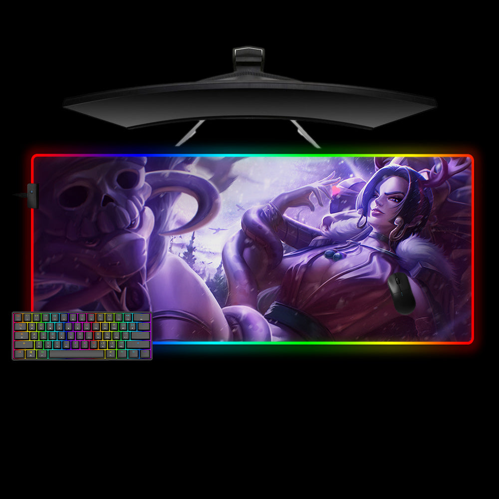 Allleftout One Piece Boa Hancock Design M-Xxl Size Rgb Gaming Mouse Pad, Computer Desk Mat