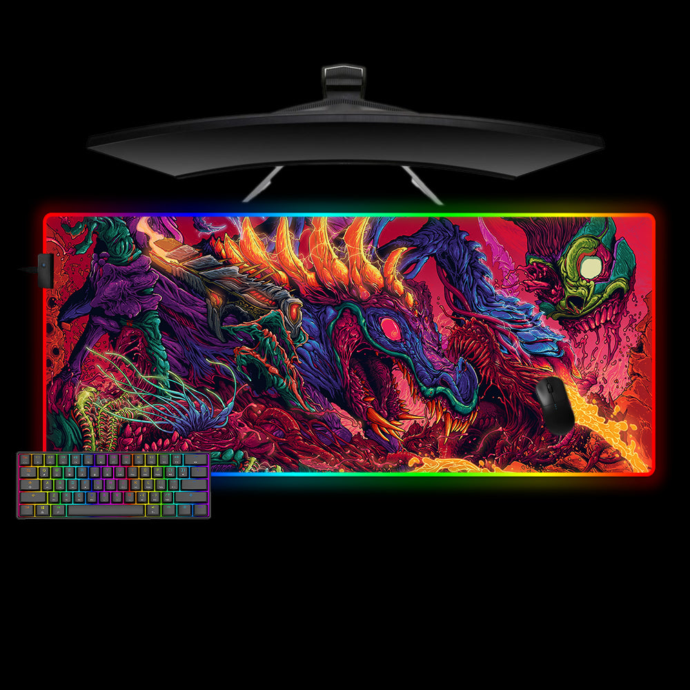Allleftout Csgo Hyperbeast Feast Design M-Xxl Size Rgb Gaming Mouse Pad, Computer Desk Mat