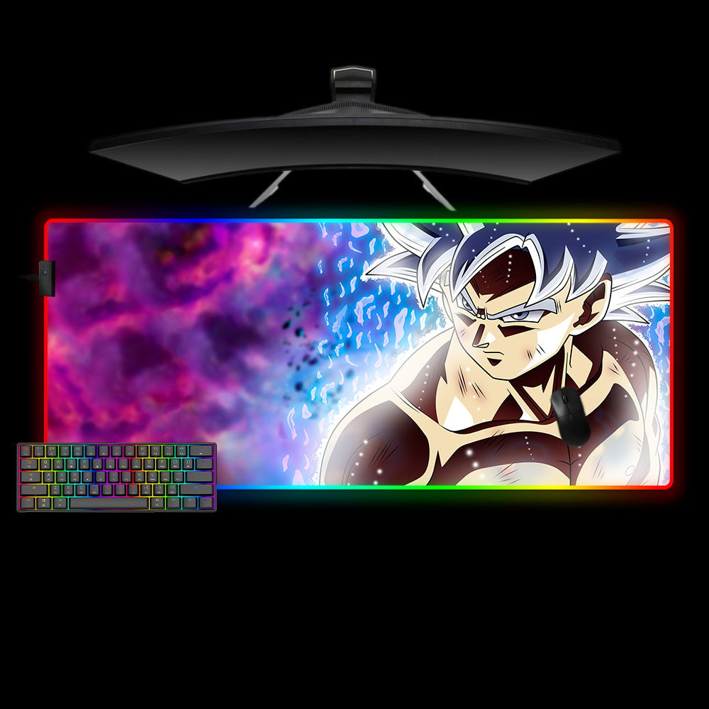 Allleftout Dragon Ball Ui Goku Design M-Xxl Size Rgb Gaming Mouse Pad, Computer Desk Mat