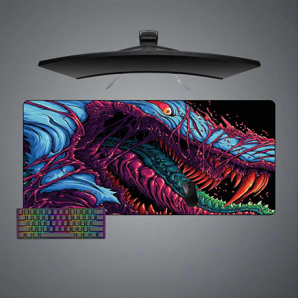 Allleftout Csgo Hyperbeast Crazed Design M-Xxl Size Gaming Mouse Pad, Computer Desk Mat