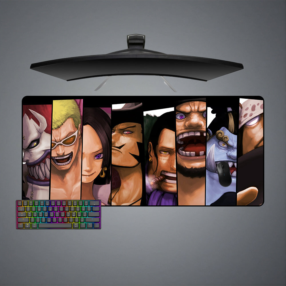 Allleftout One Piece Villains Design M-Xxl Size Gaming Mouse Pad, Computer Desk Mat