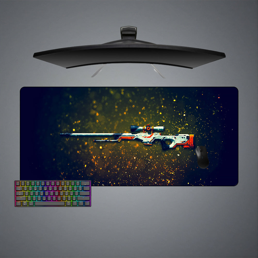 Allleftout Csgo Awp Asiimov Design M-Xxl Size Gaming Mouse Pad, Computer Desk Mat