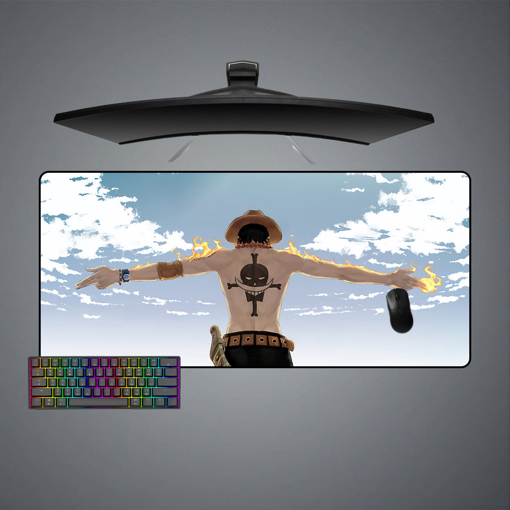 Allleftout One Piece Ace Design M-Xxl Size Gaming Mouse Pad, Computer Desk Mat