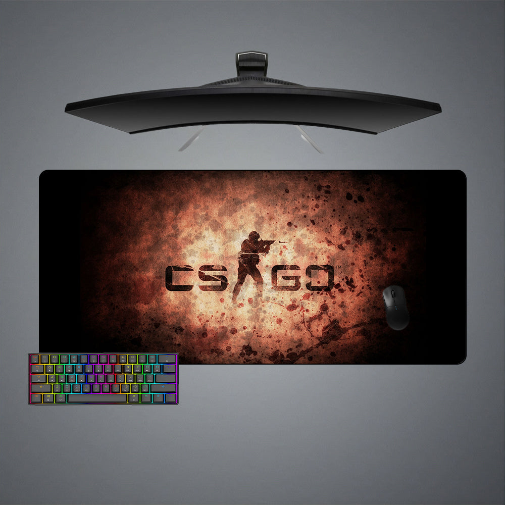 Allleftout Csgo Logo Design M-Xxl Size Gaming Mouse Pad, Computer Desk Mat