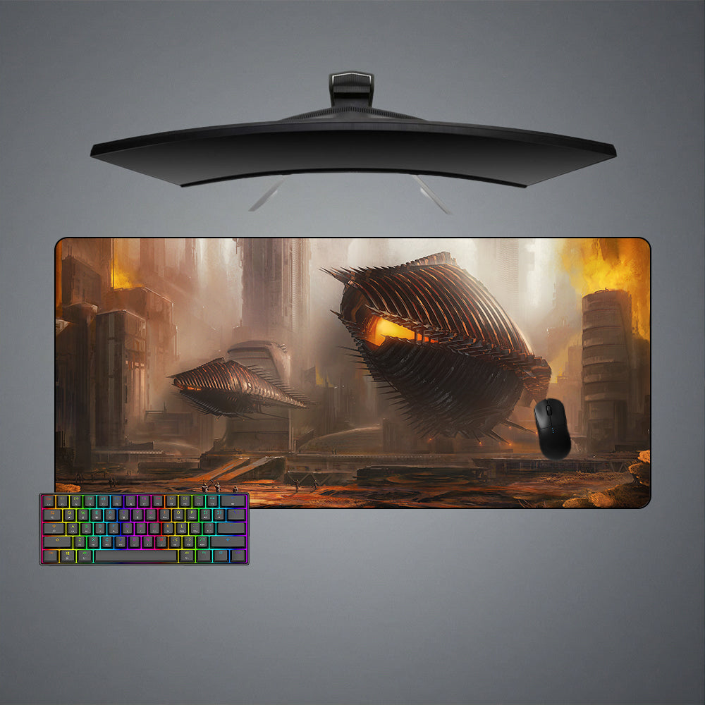 Allleftout Sci Fi Space Ships Design M-Xxl Size Gaming Mouse Pad, Computer Desk Mat