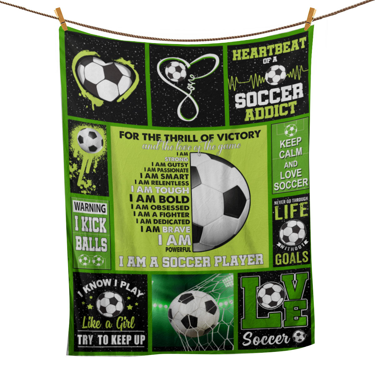 Soccer Blanket Soccer Ball Life Princess Sport Lover Gift Sherpa Fleece Blanket Soft Cozy Plush Throw Blanket