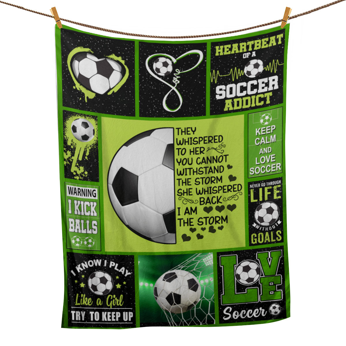 Soccer Blanket Soccer Ball Life Princess Sport Lover Gifts Sherpa Fleece Blanket Soft Cozy Plush Throw Blanket