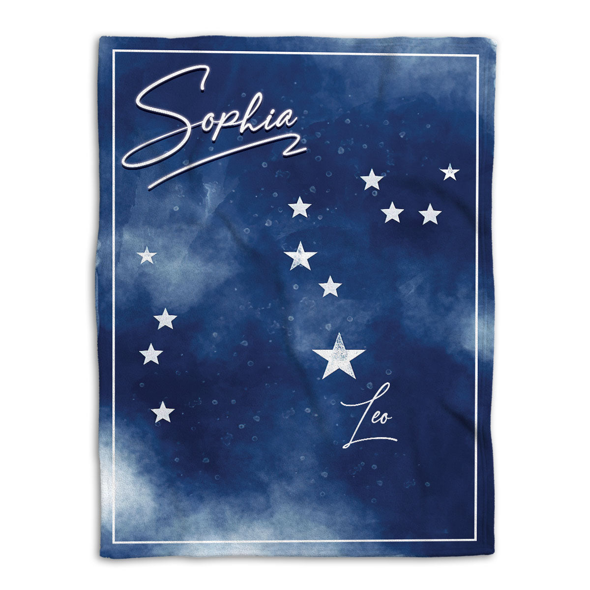 Petmytshirt Zodiac Blanket Leo Sign Astrology Horoscopes Celestrial Sherpa Fleece Blanket Custom Name Soft Cozy Plush Throw Blanket
