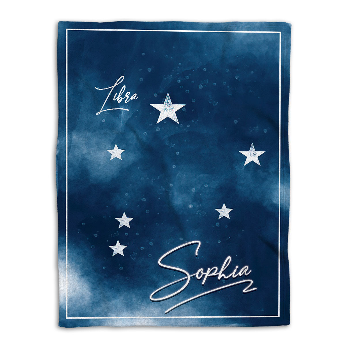 Petmytshirt Zodiac Blanket Libra Sign Astrology Horoscopes Celestrial Sherpa Fleece Blanket Custom Name Soft Cozy Plush Throw Blanket