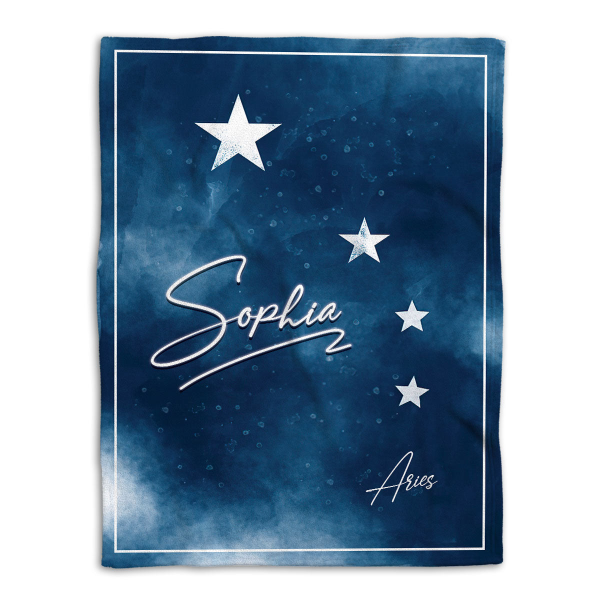 Petmytshirt Zodiac Blanket Aries Sign Astrology Horoscopes Celestrial Sherpa Fleece Blanket Custom Name Soft Cozy Plush Throw Blanket