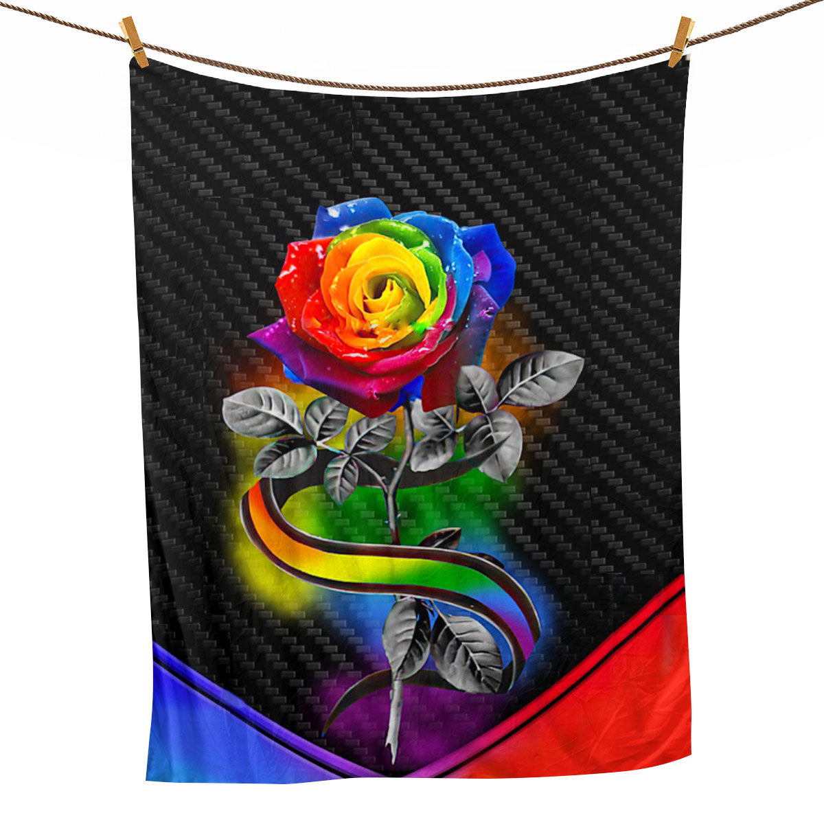 LGBT Blanket Lgbt Rose Rosy Love Is Love Pride Couples Gift Sherpa Fleece Blanket Soft Cozy Plush Throw Blanket