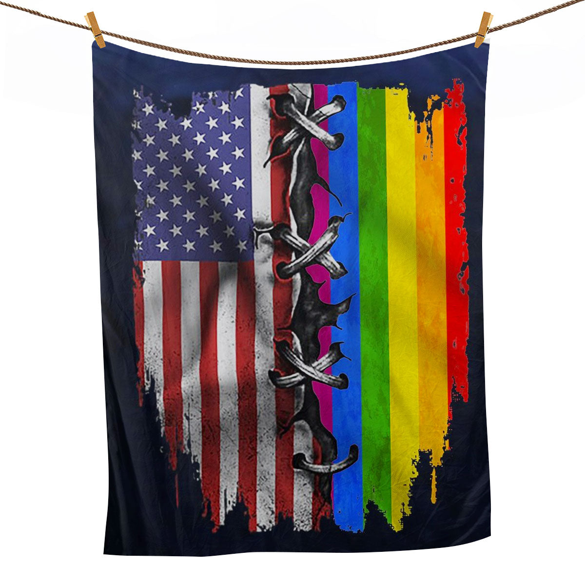 LGBT Blanket Lgbt American Pride Love Is Love Gift Sherpa Fleece Blanket Soft Cozy Plush Throw Blanket