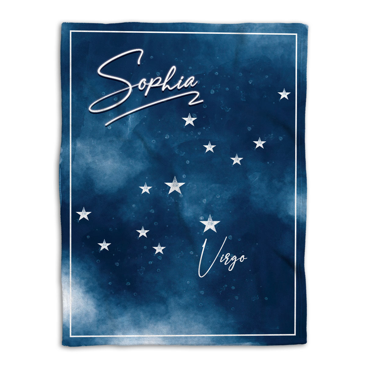 Petmytshirt Zodiac Blanket Virgo Sign Astrology Horoscopes Celestrial Sherpa Fleece Blanket Custom Name Soft Cozy Plush Throw Blanket
