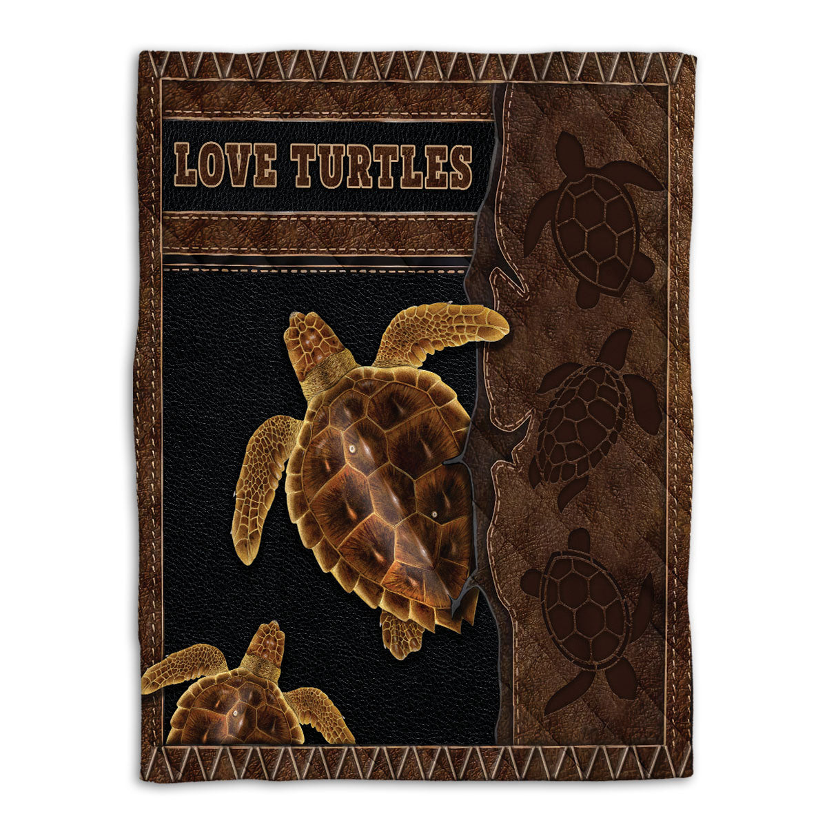 Turtle Blanket Love Turtle Vinatge Sherpa Fleece Blanket Soft Cozy Plush Throw Blanket