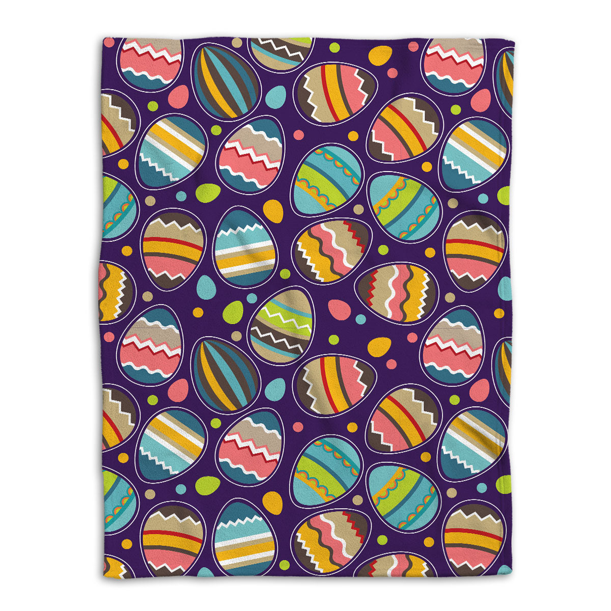 Easter Egg Blanket Simple Multicolor Sugar Egg Spring Chic Farm Farm Sherpa Fleece Blanket Soft Cozy Plush Throw Blanket
