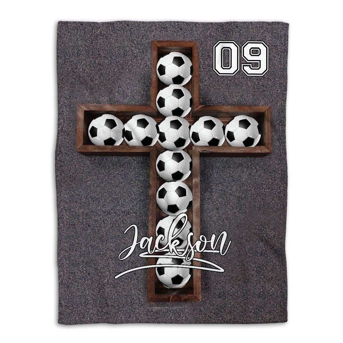 Petmytshirt Soccer Blanket Soccer Cross Sport Lover Gift Sherpa Fleece Blanket Custom Name Number Soft Cozy Plush Throw Blanket